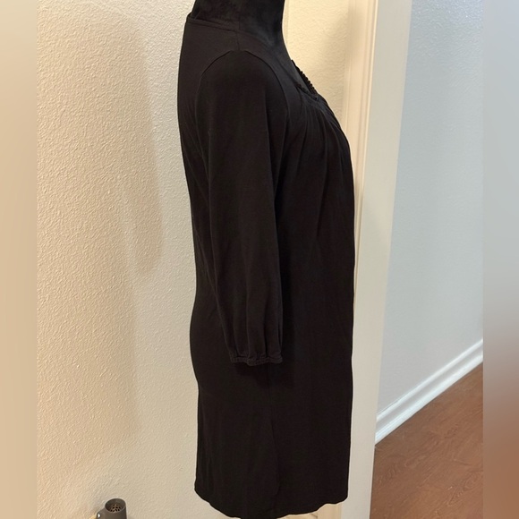 Michael by Micheal Kors Black 3/4 Sleeve Round Neck Shirt Dress - Picture 2 of 6